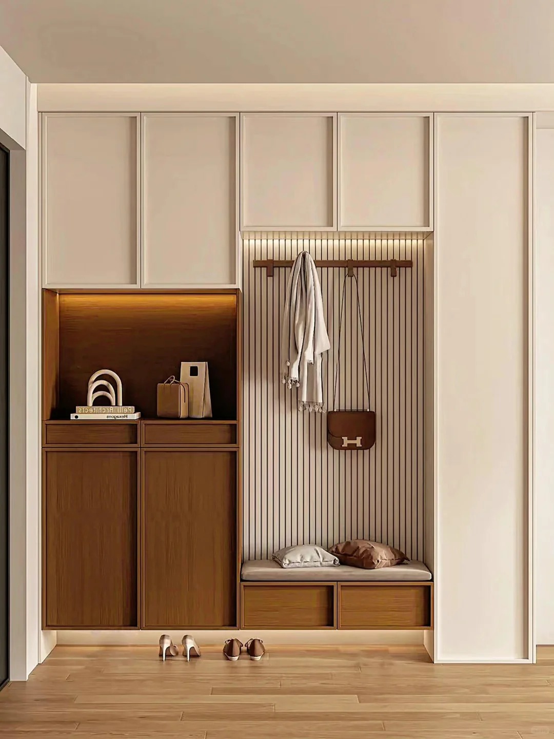 Innovativer multifunktionaler Shaker -Sperrholzschuhschrank: Ein Muss für Smart Homes haben