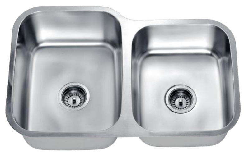 UPC Certificate 304 Stainless steel ຕູ້ເຮືອນຄົວ double basin sink SC-8052C