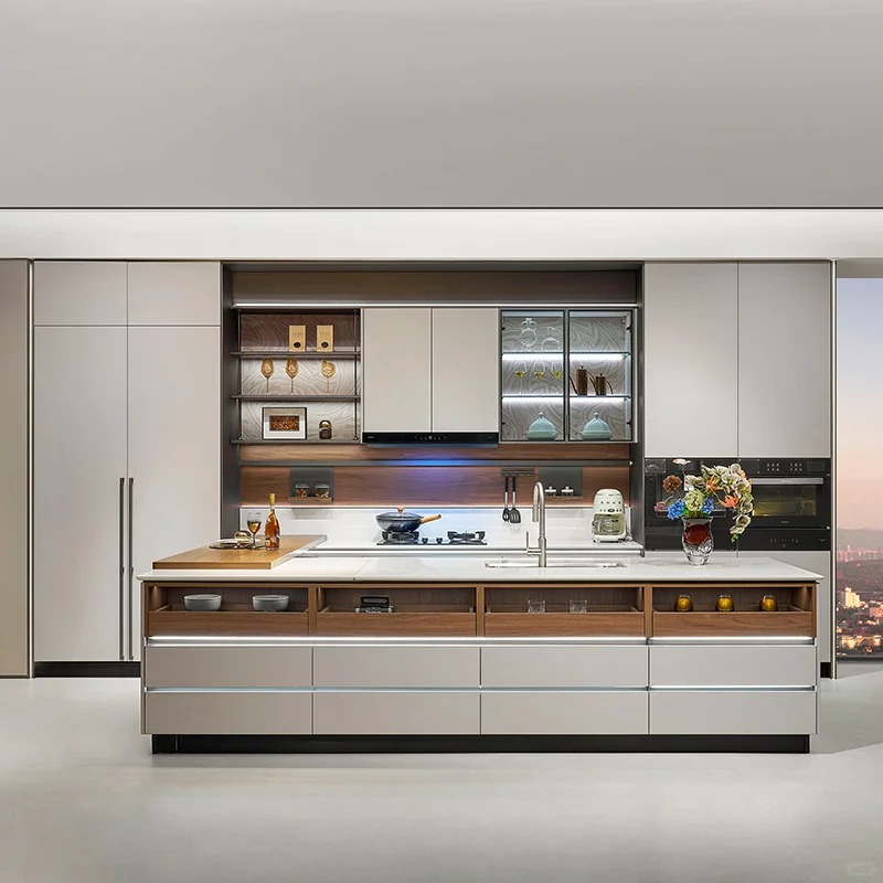 Armoires de cuisine modernes &agrave; aire ouverte&nbsp;: la fusion du style et de la fonctionnalit&eacute;