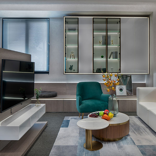 Najlepiej sprzedająca się błyszcząca drewniana szafa do salonu